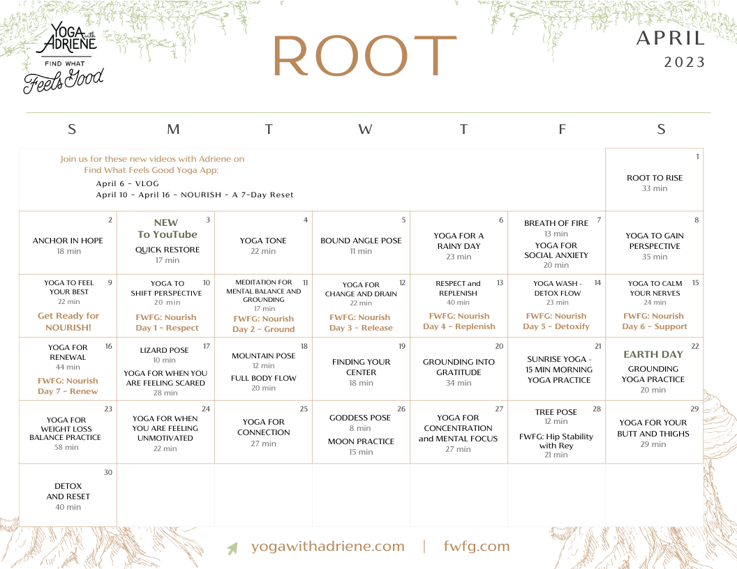 YWA Version ROOT | Yoga With Adriene