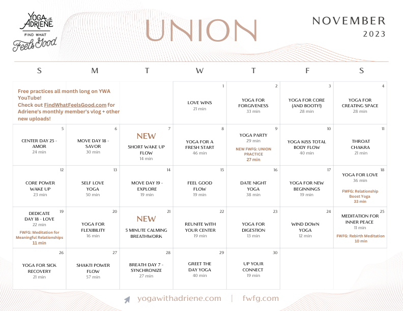 Schedule  Union Yoga Co.